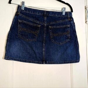 Y2K Abercrombie and Fitch dark wash denim mini skirt